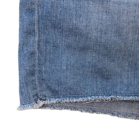 J. Crew high-waist button-fly frayed 3.5" jeans shorts stretch denim sz 31 - Picture 5 of 10